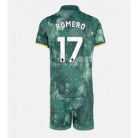 Camiseta Tottenham Hotspur Cristian Romero #17 Tercera Equipación Replica 2024-25 para niños mangas cortas (+ Pantalones cortos)